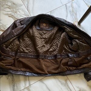 Marc New York Leather Bomber Jacket in great condition,internal pocket need care